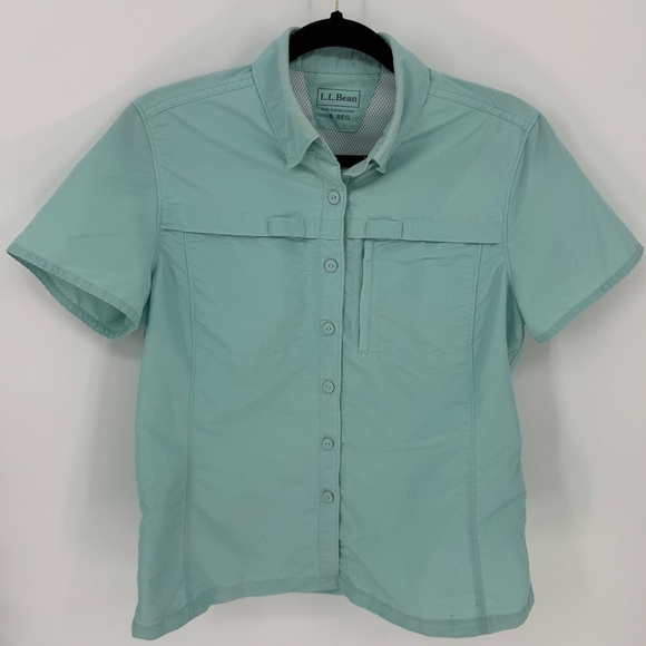 LL Bean Women's Button Down Outdoor Utility Shirt - Picture 14 of 15
